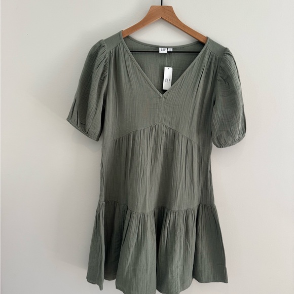 Gap Factory Gauze Puff Sleeve Mini‎ Dress XS - Picture 5 of 11